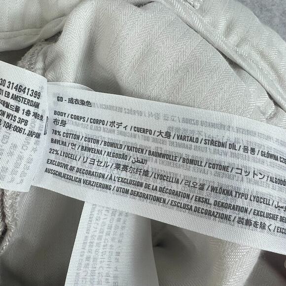 Abercrombie & Fitch Jeans Women's Size 27/4s Cream Mid Rise Rise Pleated - Picture 6 of 11